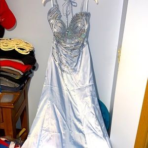 Very Elsa Snow queen Mermaid bottom Ballgown NWT